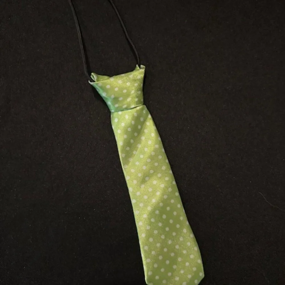 Lime Green & White Polka Dot 7